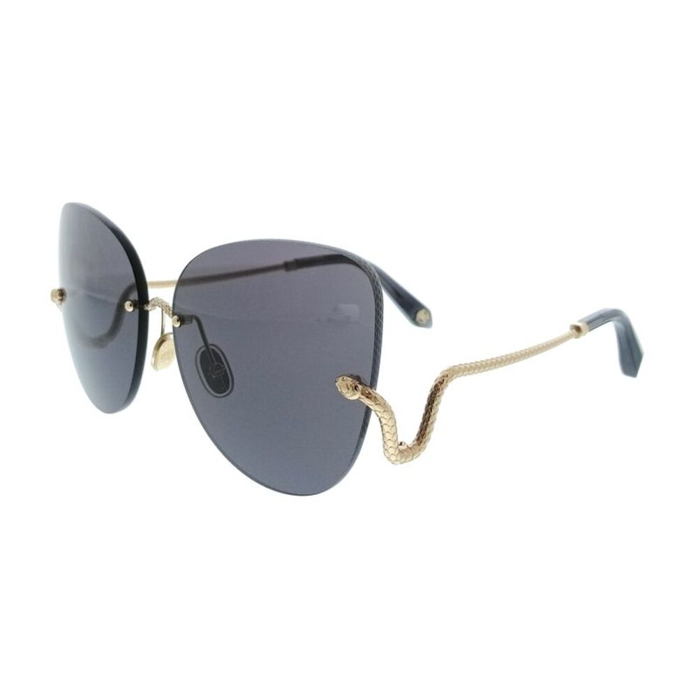 Roberto Cavalli SRC062 640300 Rose Gold Rectangle Womens Sunglasses